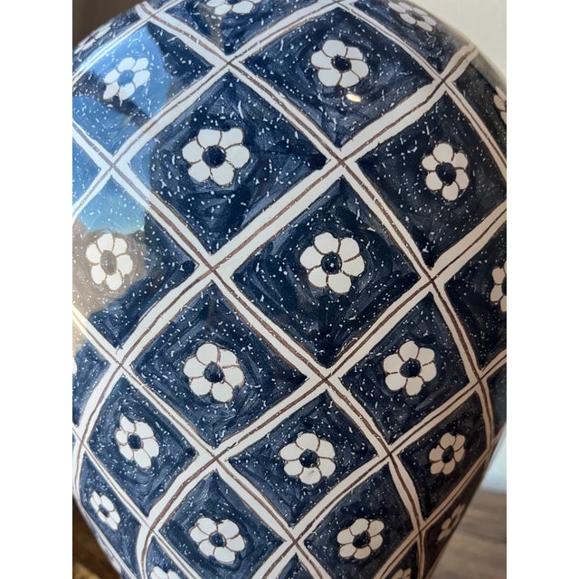 Ceramic Late 20th Century Handmade and Handpainted Terracotta Portugal Pottery Vase For Sale - Image 7 of 11