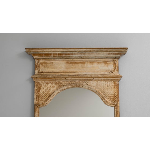 19th Century French Gustavian Floor Mirror with Arched Crest For Sale - Image 14 of 18