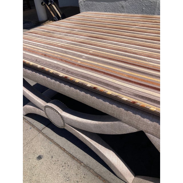 Neoclassical Backless Daybed Fully Upholstered- 2 For Sale - Image 10 of 12