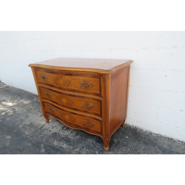 French Serpentine Inlay Dresser For Sale In Miami - Image 6 of 13