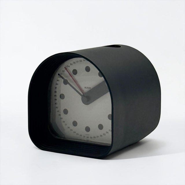 Vintage Italian Alarm Clock by Joe Colombo for Alessi, 1980s For Sale - Image 11 of 15