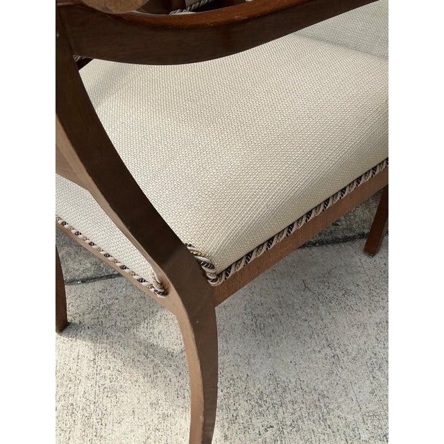 Wood Vintage Biedermeier Flame Dining Chairs - Set of 8 For Sale - Image 7 of 17