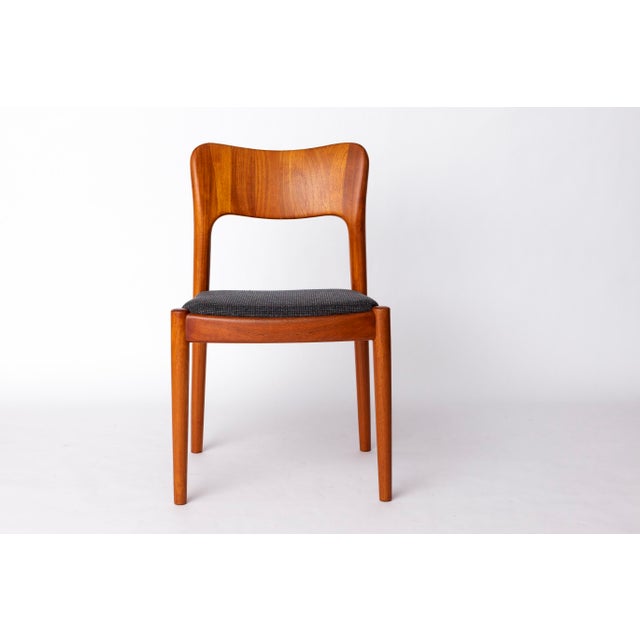 Niels Koefoed Danish Ole Dining Chairs in Teak by Niels Koefoed for Koefoeds Hornslet, Denmark, 1970s, Set of 4 For Sale - Image 4 of 11