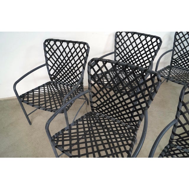 1970’s Mid-Century Modern Brown Jordan Patio Chairs - Set of 6 For Sale - Image 9 of 12