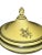 Pair of Vintage Mottahedeh Yellow and Black Creil Tureens For Sale - Image 11 of 13