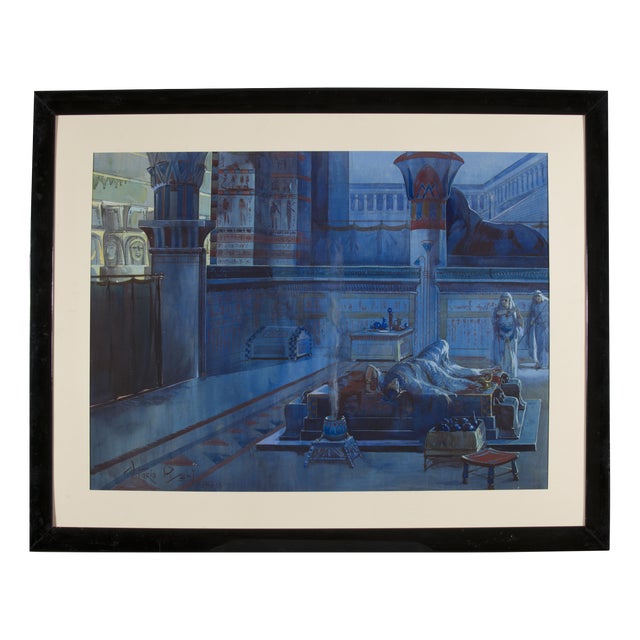 Vittorio Pisani, Neoclassical Artwork, 1913, Watercolor For Sale