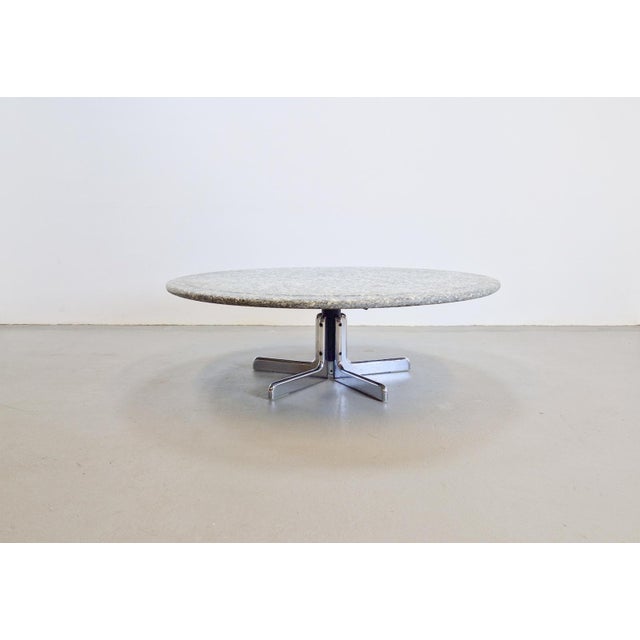 Round Granite Coffee Table by Ammannati & Vitelli for Bruno Brunati, Italy, 1970s For Sale - Image 4 of 15