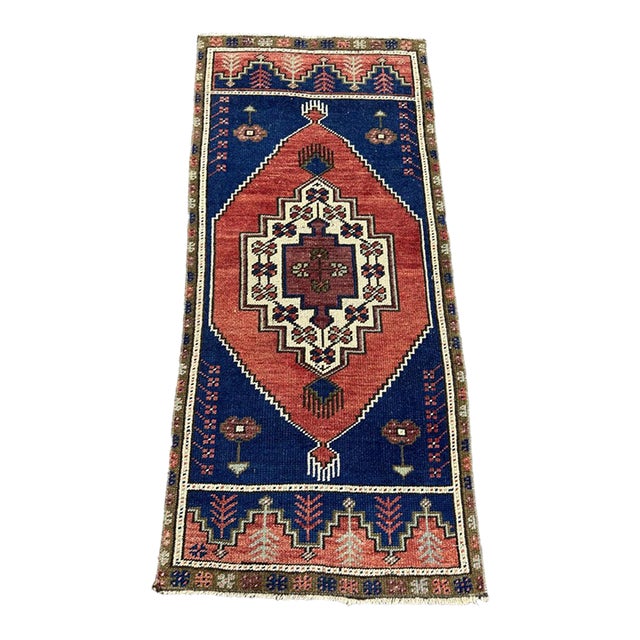 Turkish Yastik Rug 1'8" x 3'8" For Sale