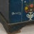 1926 Original Blue Hand-Painted Pine Flat Top Trunk For Sale - Image 10 of 15
