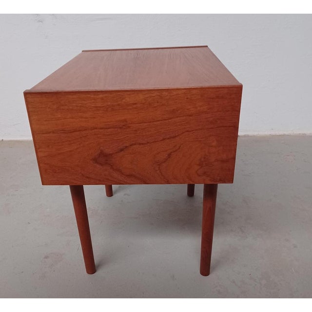 1960s Fully Restored Danish Teak Nightstands, 1970s, Set of 2 For Sale - Image 5 of 9