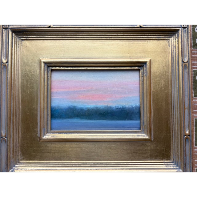 Contemporary Abstract Expressionist Sunset Over Water in Plein Air ...