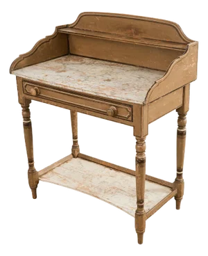 19th Century Country English Victorian Painted Washstand