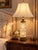 French Vintage French Neoclassical Illuminated Crystal Table Lamp With Cream Bell Shade For Sale - Image 3 of 8