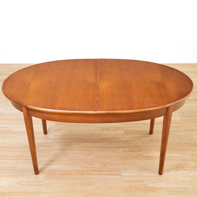 C13 - Mid Century Teak Oval Dining Table by Jentique Furniture For Sale - Image 9 of 12