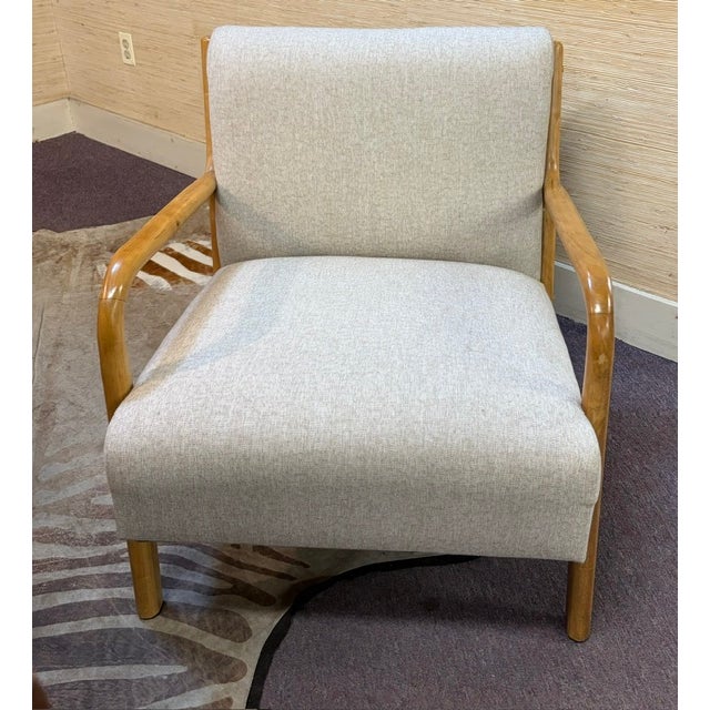 Modern Armchair in a Scandinavian Style Design For Sale In New York - Image 6 of 6