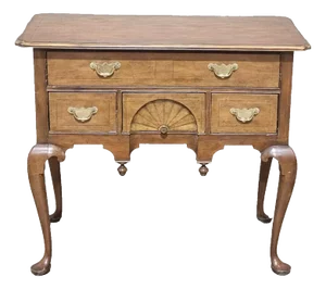 Baker Mahogany Vanity or Lowboy in the Queen Anne Williamsburg Style
