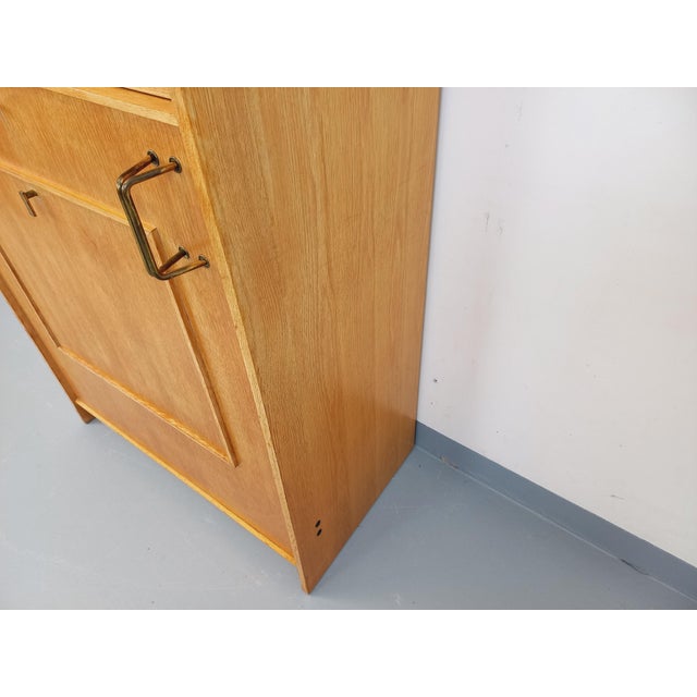 Vintage Oak Bookcase with Side Table, 1960s For Sale - Image 4 of 18