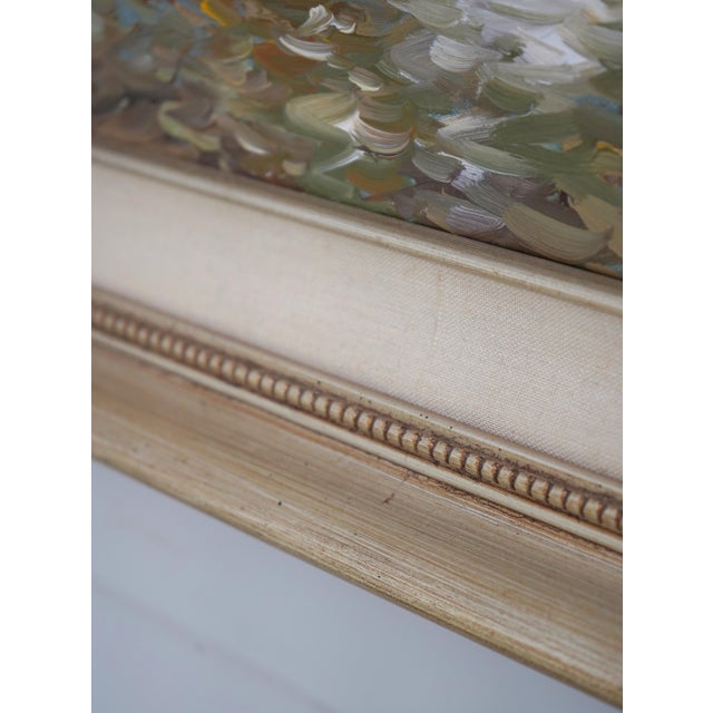 J. Gaston Paris Street Oil Painting on Canvas For Sale - Image 10 of 13