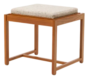 Danish Folding Table or Stool OD57 in Teak & Wool by Erik Buck, Buch for OD Møbler, Denmark, 1950s