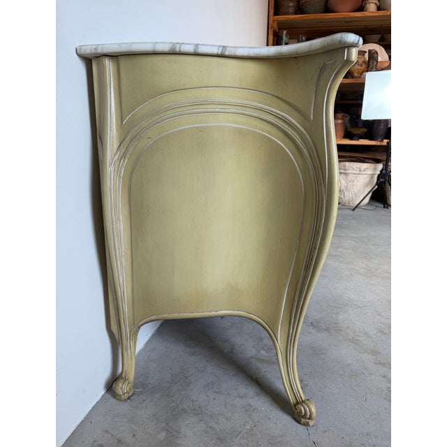 Vintage Grosfeld House French Rococo Style Marble Top Double Dresser For Sale - Image 12 of 13