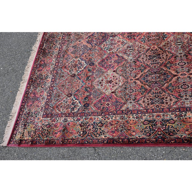 1960s Karastan 11.5’ X 14’ Red Wool Kirman Antique Rug For Sale - Image 5 of 10