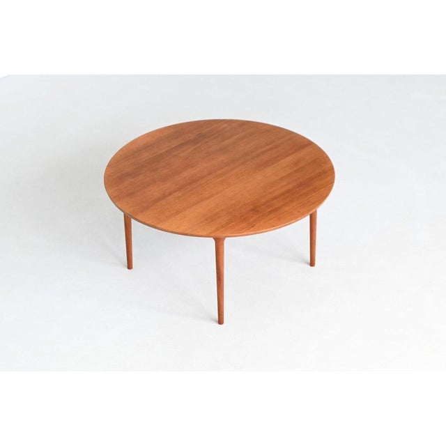 Wood Round Dining Table in Teak by France & Søn / France & Daverkosen for Cado, Denmark, 1960s For Sale - Image 7 of 18