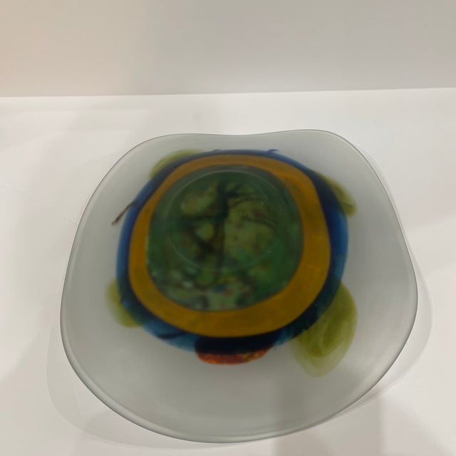 1960s Center Piece Sign Mihai Topescu Art Glass For Sale In Miami - Image 6 of 9