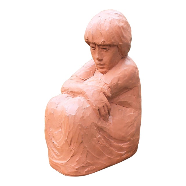 クリスマスファッション Vintage Chairish | Sculpture Girl Clay 人形