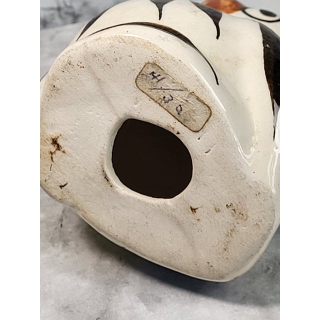 Ceramic Vintage Hand Painted Ceramic Owl For Sale - Image 7 of 10