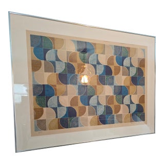 1980s Vintage Abstract Signed Limited Edition Lithograph For Sale