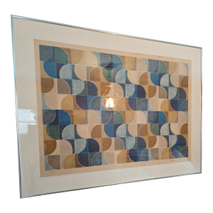 1980s Vintage Abstract Signed Limited Edition Lithograph