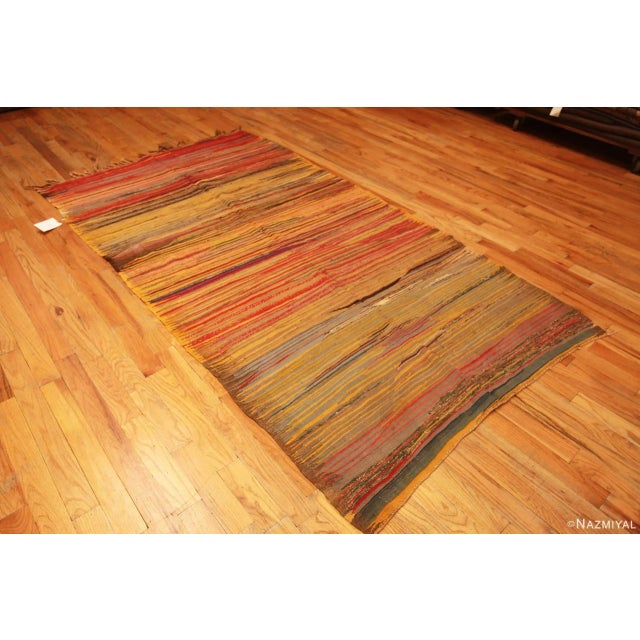 Lovely Warm Tones Tribal Vintage Moroccan Kilim Rug, Country of origin: Morocco, Circa date: Vintage – The history of...
