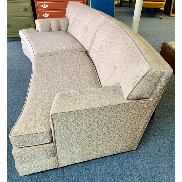 1940s MidCentury Modern Davenport Curved Sofa Chairish