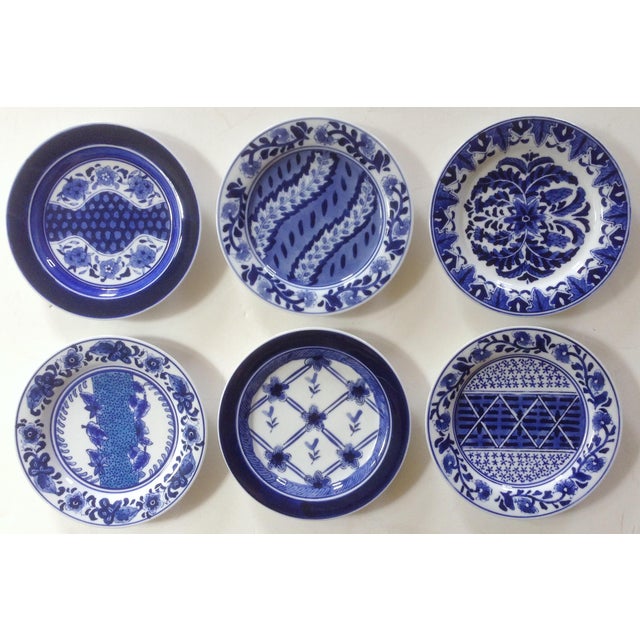 Blue & White Dessert Plates Set of 6 Chairish
