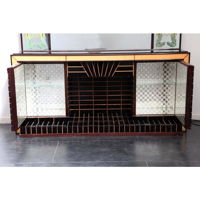 1940s Sideboard with Mirror by Luigi Brusotti, 1940s, Set of 2 For Sale - Image 5 of 14