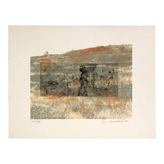 Ivan Schwebel Untitled (From Ten Painters on War and Peace), Hand Signed Lithograph, 1978 For Sale