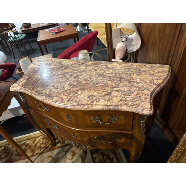 Louis XVI Walnut Veneer Commode For Sale - Image 3 of 6