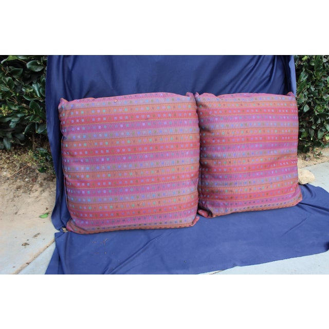 1980s 1980s Down Filled Pillows - a Pair For Sale - Image 5 of 6