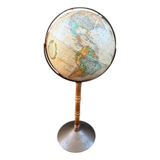 Vintage Replogle World Globe On Stand For Sale