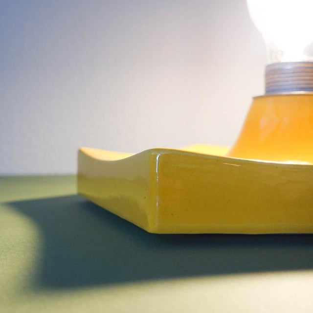 German Wall Lamp in Ceramic, 1970s For Sale - Image 14 of 16