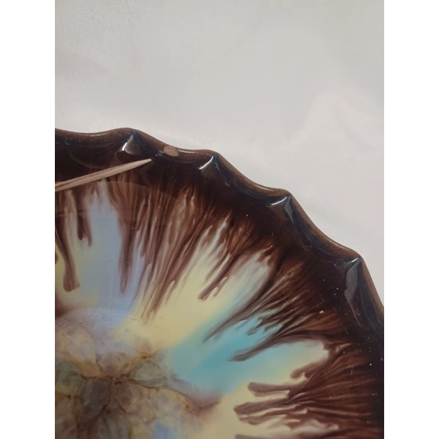 Ceramic Vintage Austrian Handmade Drip Glaze Bowl For Sale - Image 7 of 10