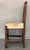 20th Century Set of Six Catalan Chairs in Carved Walnut and Caned Seats For Sale - Image 4 of 11