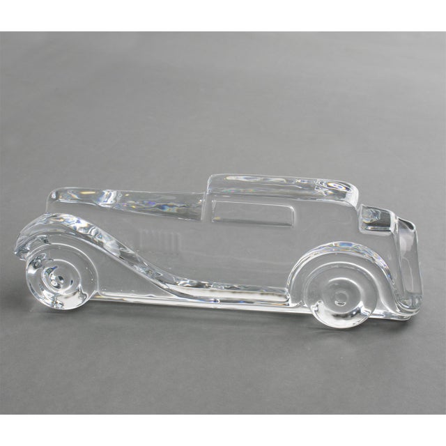 Daum Crystal Marly Car Relief Paperweight or Decorative Sculpture For Sale - Image 10 of 11