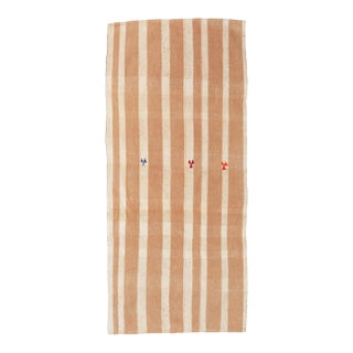 Striped Vintage Turkish Kilim Rug - 2`11″ X 6`7″ For Sale
