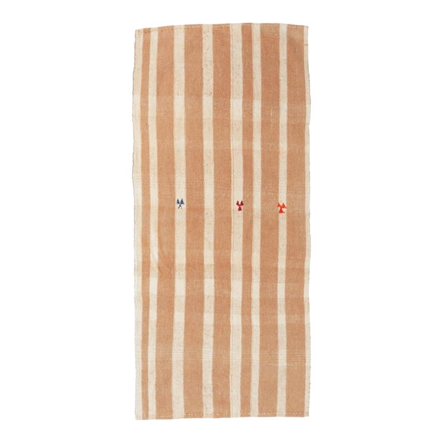 Striped Vintage Turkish Kilim Rug - 2`11″ X 6`7″ For Sale