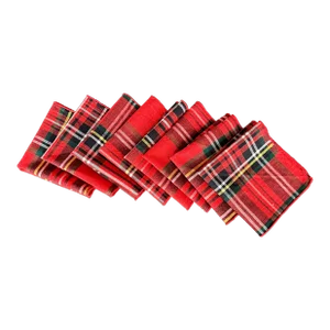 Tartan Plaid Cocktails Napkins Set of 8