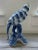 Blue Vintage Hand-Painted Ceramic Chinoiserie Parrot in Classic Blue and White For Sale - Image 8 of 9