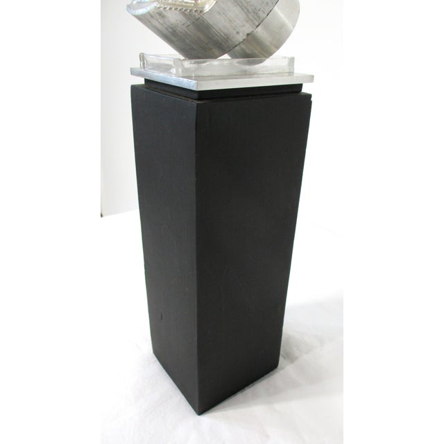 Cast Aluminum Mid Century Face Sculpture Signed Sp 1967 For Sale In Cincinnati - Image 6 of 11