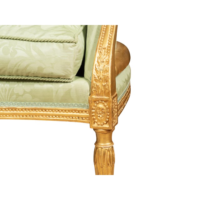 Almond George III Giltwood Sofa For Sale - Image 8 of 12