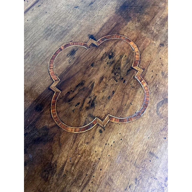 Late 18th Century 18th Century Inlaid Italian Walnut Three Drawer Chest with Lined Drawers For Sale - Image 5 of 9